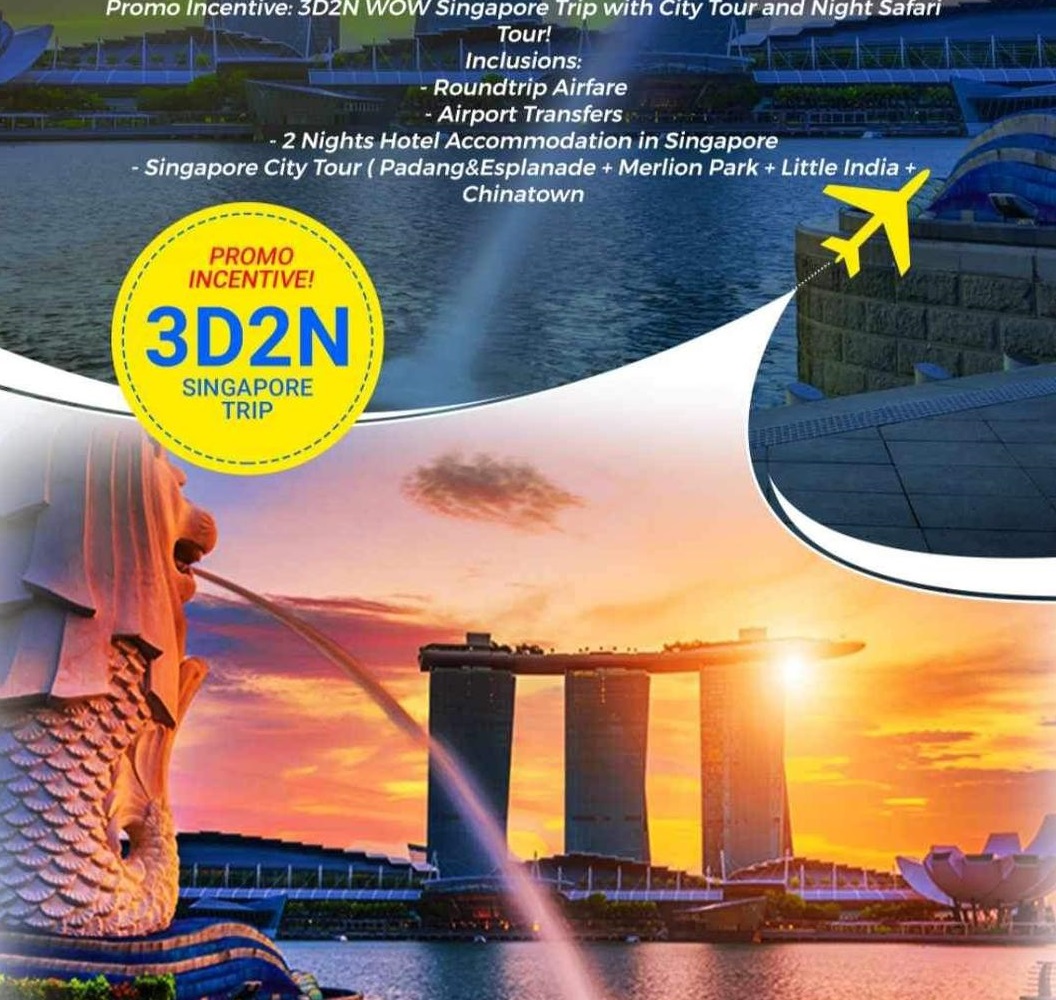 3D2N WOW Singapore Trip with City Tour and Night Safari Tour!